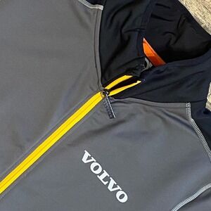 Volvo Softshell Jacket Men's M Gorpcore Techwear Utility Full Zip Gray Black EUC